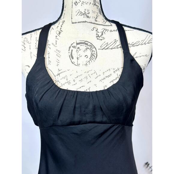 Free People Night Owl Tie Back Slip Dress Black S - Picture 5 of 15